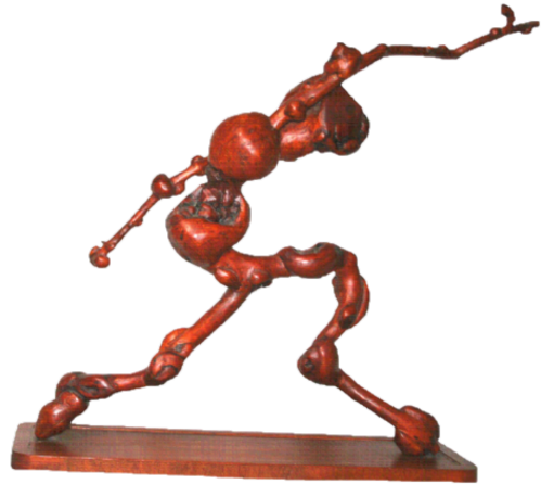 Tom's burl sculpture, 
 The Crooked Man
